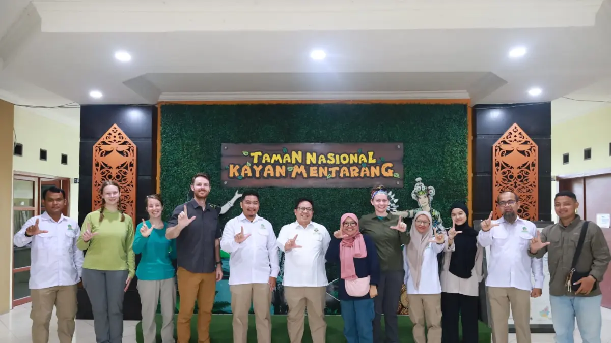 RISET : Balai Taman Nasional Kayan Mentarang (TNKM) saat menyambut kedatangan tim peneliti gabungan dari BRIN dan Smithsonian Institution.&nbsp;