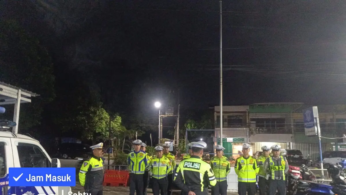 PATROLI : Satlantas Polres Tarakan memastikan pengawasan dan patroli malam terus ditingkatkan untuk mencegah aktivitas balap liar. SATLANTAS POLRES TARAKAN&nbsp;