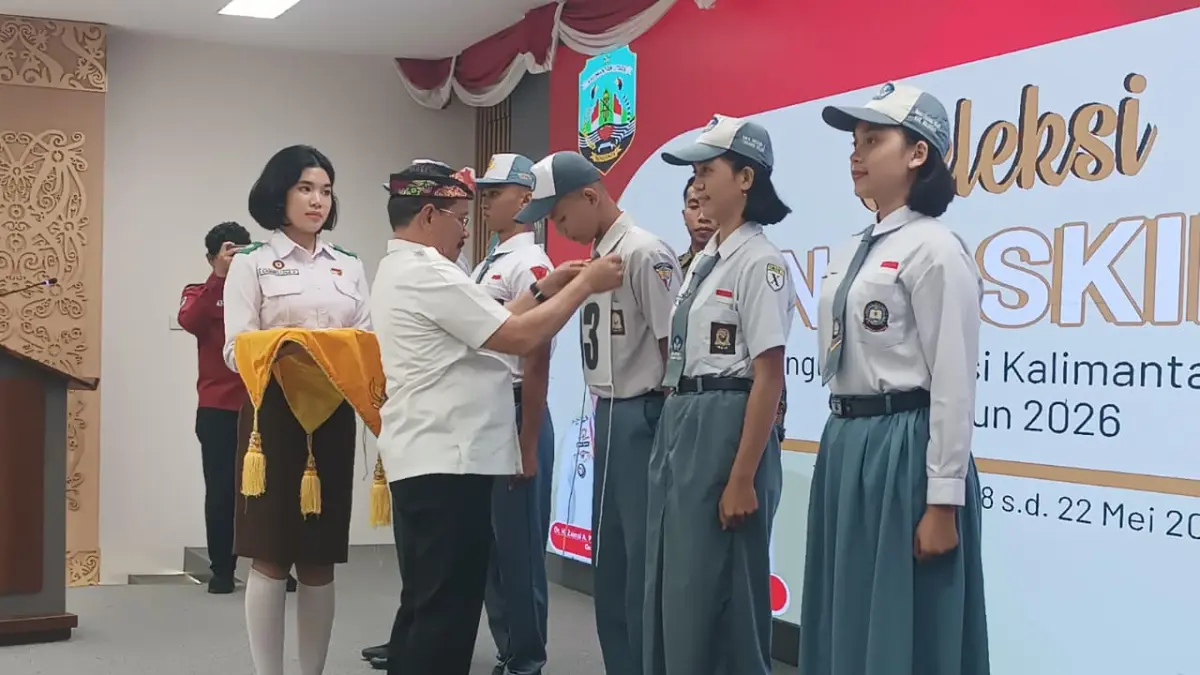 PETUGAS: Pembukaan seleksi Paskibraka tingkat provinsi Kaltara di Tanjung Selor beberapa waktu lalu. FOTO: IWAN K/RADAR TARAKAN&nbsp;