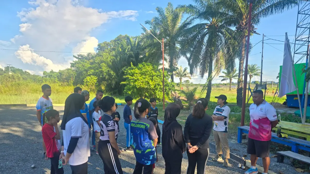 PERSIAPAN : Atlet FOPI Bulungan dalam sesi latihan mempersiapkan diri menuju Porprov Kaltara.
(Taslee/Radar Tarakan)