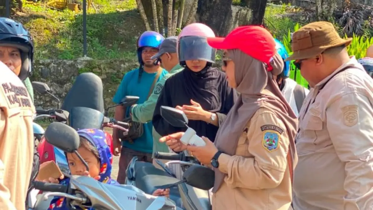 PELAT LUAR : Kegiatan P2KB yang digelar UPT Samsat Tarakan mendata sedikitnya 102 kendaraan plat luar. ISTIMEWA