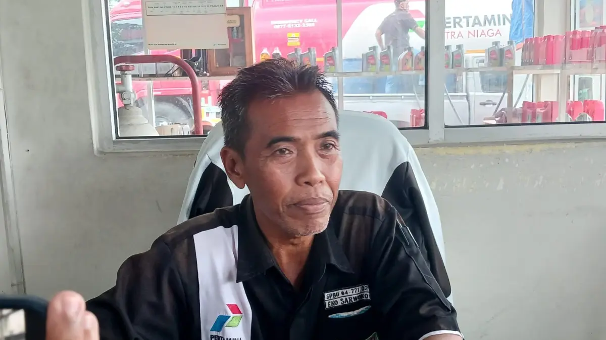 Koordinator SPBU Gunung Lingkas, Eko Sarwoko. AGUS DIAN ZAKARIA/RADAR TARAKAN