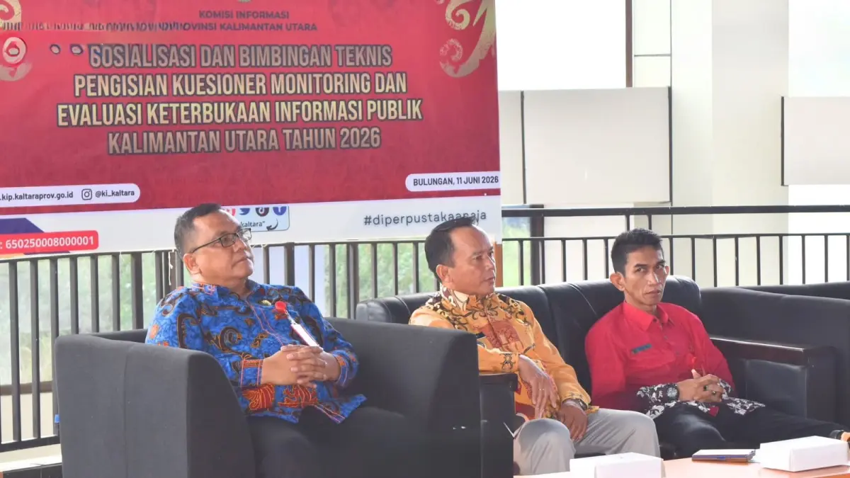 INFORMASI: Wabup Bulungan Kilat, hadiri kegiatan KI Kaltara. Sejumlah arahan disampaikan dalam forum ini.
(Taslee/Radar Tarakan)