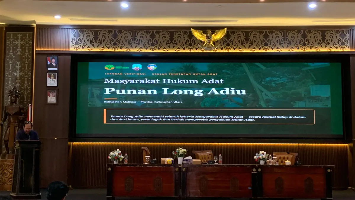 MHA: Tim Verifikasi MHA Punan Long Adiu saat memaparkan hasil verfikasinya. FOTO: DIPA/RADAR TARAKAN