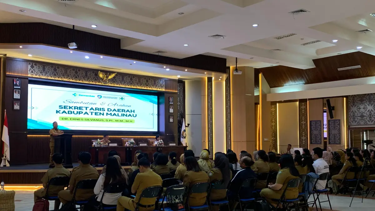 RAKOR: Seluruh Nakes Pustu yang mengikuti Rakor Pustu perdana di Malinau. FOTO: DIPA/RADAR TARAKAN