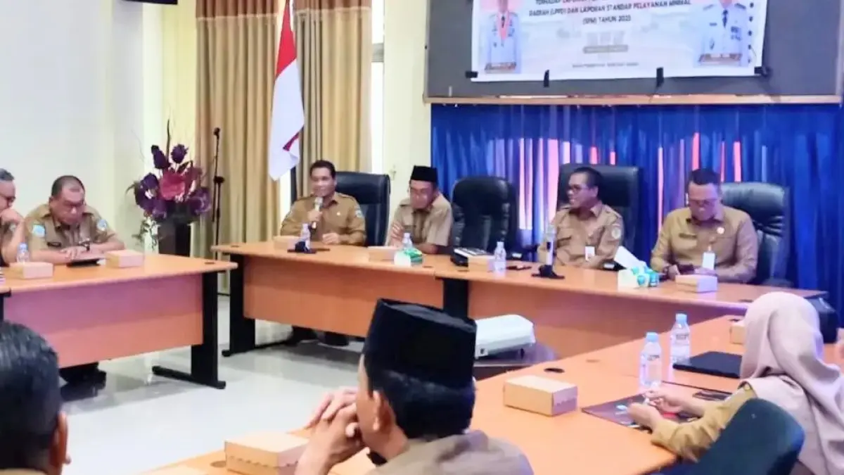 Pemkab Tana Tidung melaksanakan kegiatan EPPD Tahun 2026 terhadap LPPD dan SPM Tahun 2025 di Ruang Rapat Wakil Bupati Tana Tidung.(FOTO: DISKOMINFO)