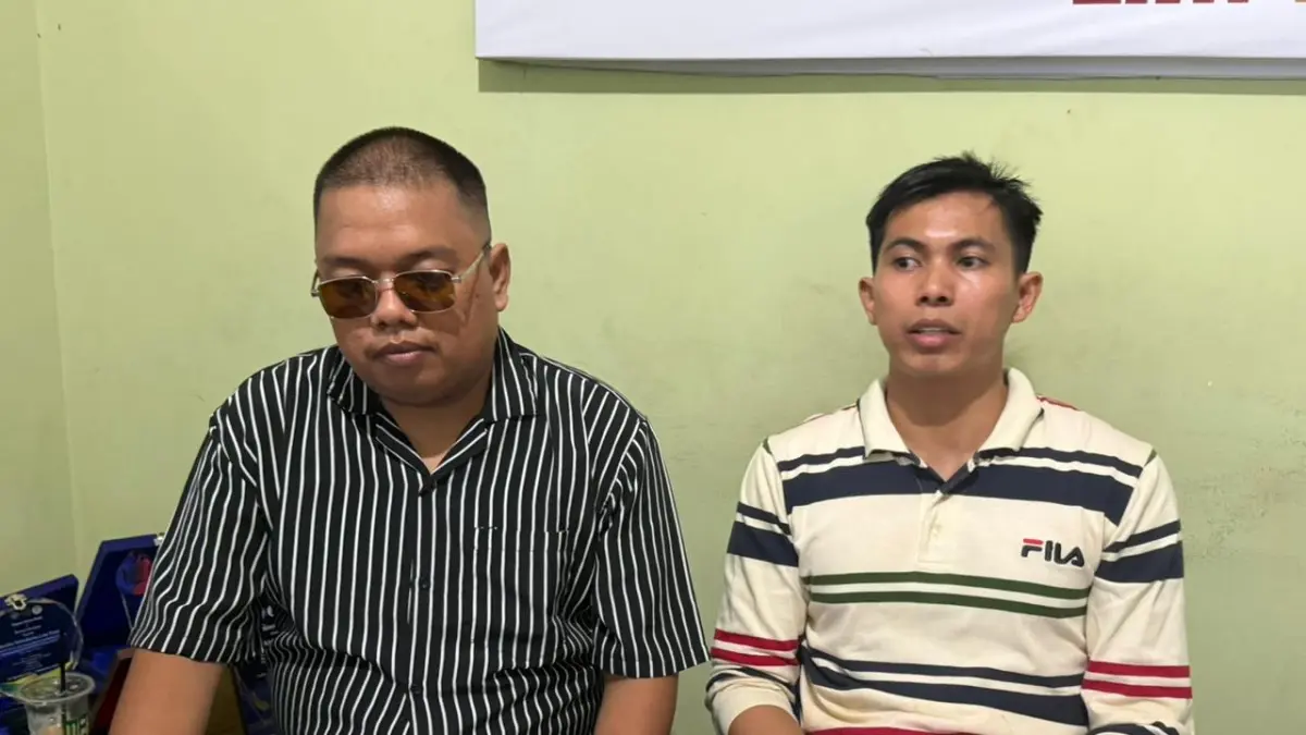 LANGKAH HUKUM: Penasehat hukum perwakilan korban dugaan investasi bodong Goklas Hasudungan Tambun memberikan keterangan terkait kronologi yang dialami para korban. ELIAZAR/RADAR TARAKAN&nbsp;