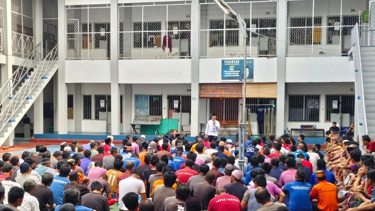 PEMBINAAN : Lapas Kelas IIA Tarakan terus memperkuat pembinaan kepribadian bagi  WBP melalui program pembinaan kerohanian Islam yang dilaksanakan secara rutin. LAPAS KELAS IIA TARAKAN 