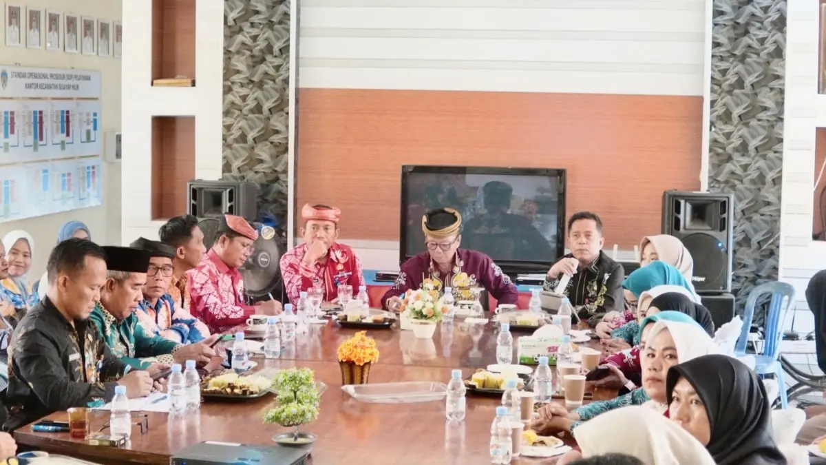 RAKOR: Rapat Koordinasi Percepatan Penanganan Stunting di Kecamatan Sesayap Hilir yang dihadiri Wakil Bupati Tana Tidung, Kamis (18/6).FOTO: DISKOMINFO