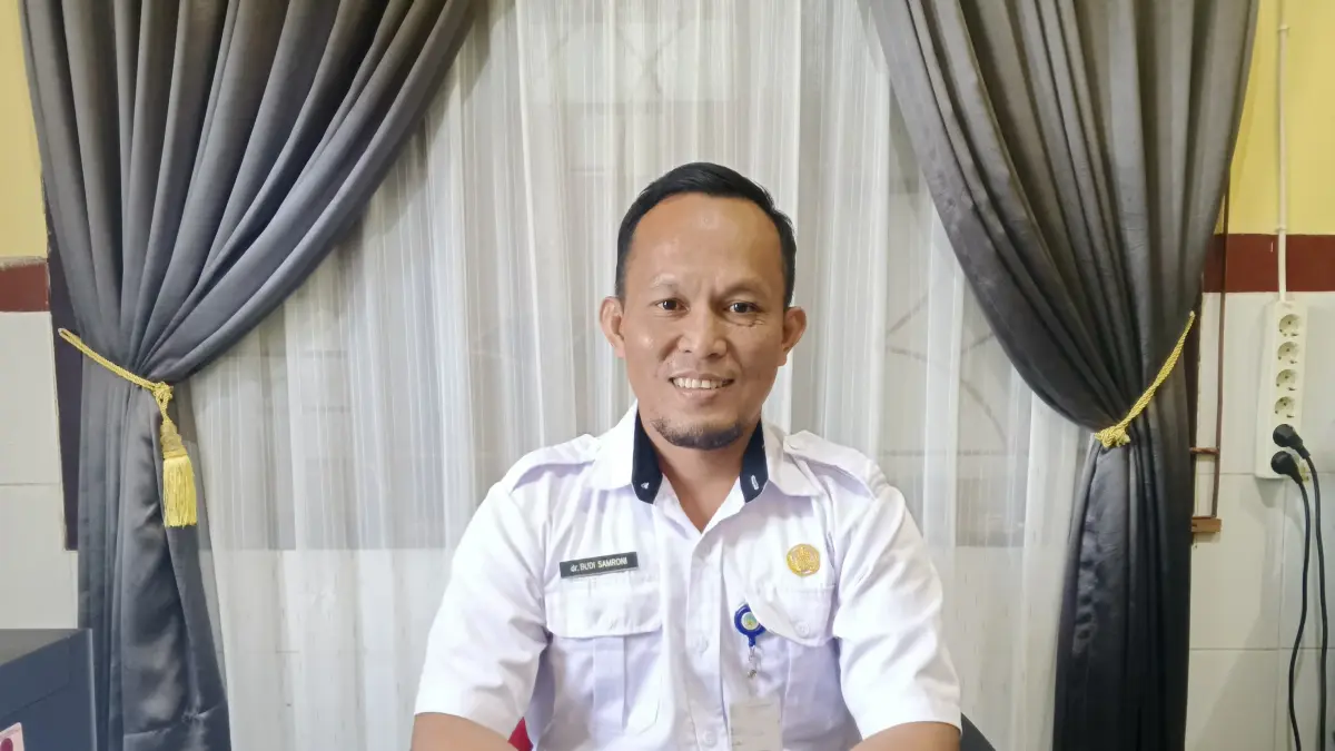 Sekretaris Dinas Kesehatan KTT dr. Budi Samroni