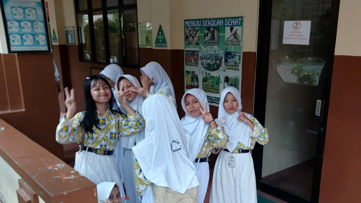 GEMBIRA : Aktivitas siswa saat di salah satu sekolah di Kota Tarakan. AGUS DIAN ZAKARIA/RADAR TARAKAN
