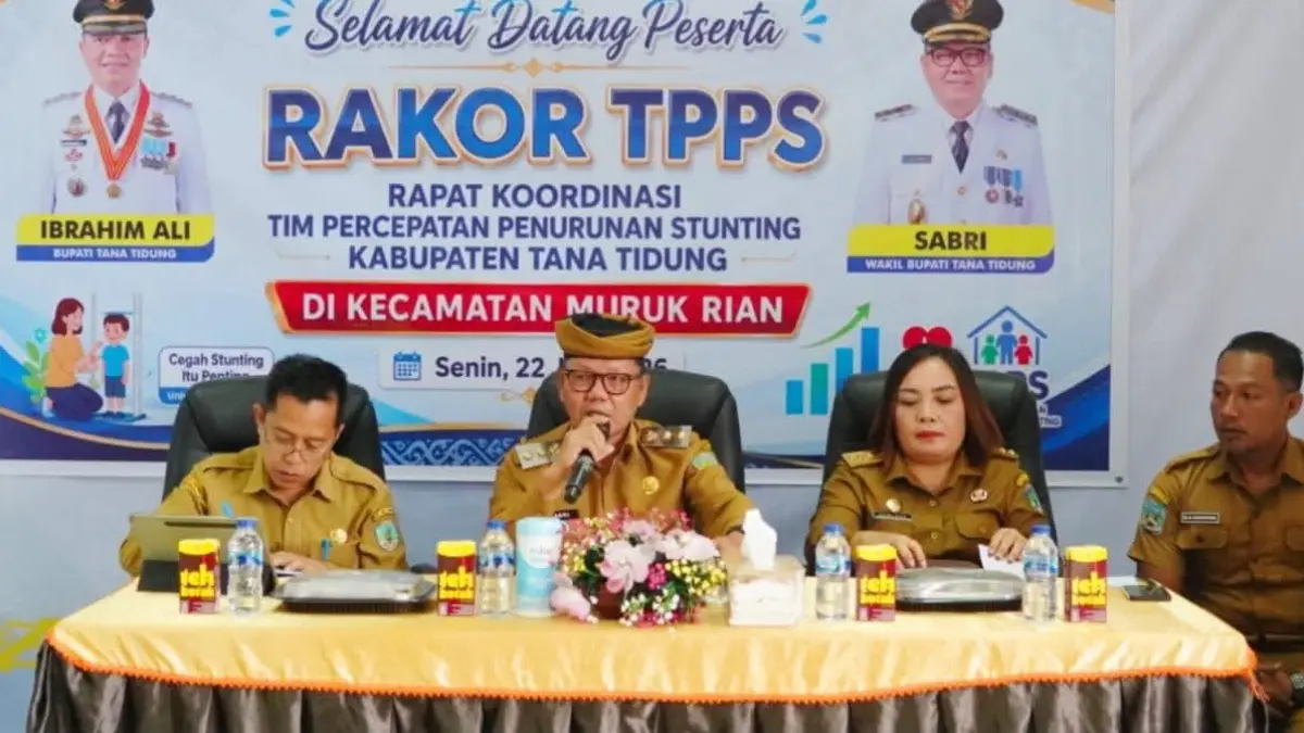 PENANGANAN: Rakor tim percepatan penurunan stunting di Kecamatan Muruk Rian. (FOTO: DISKOMINFO)