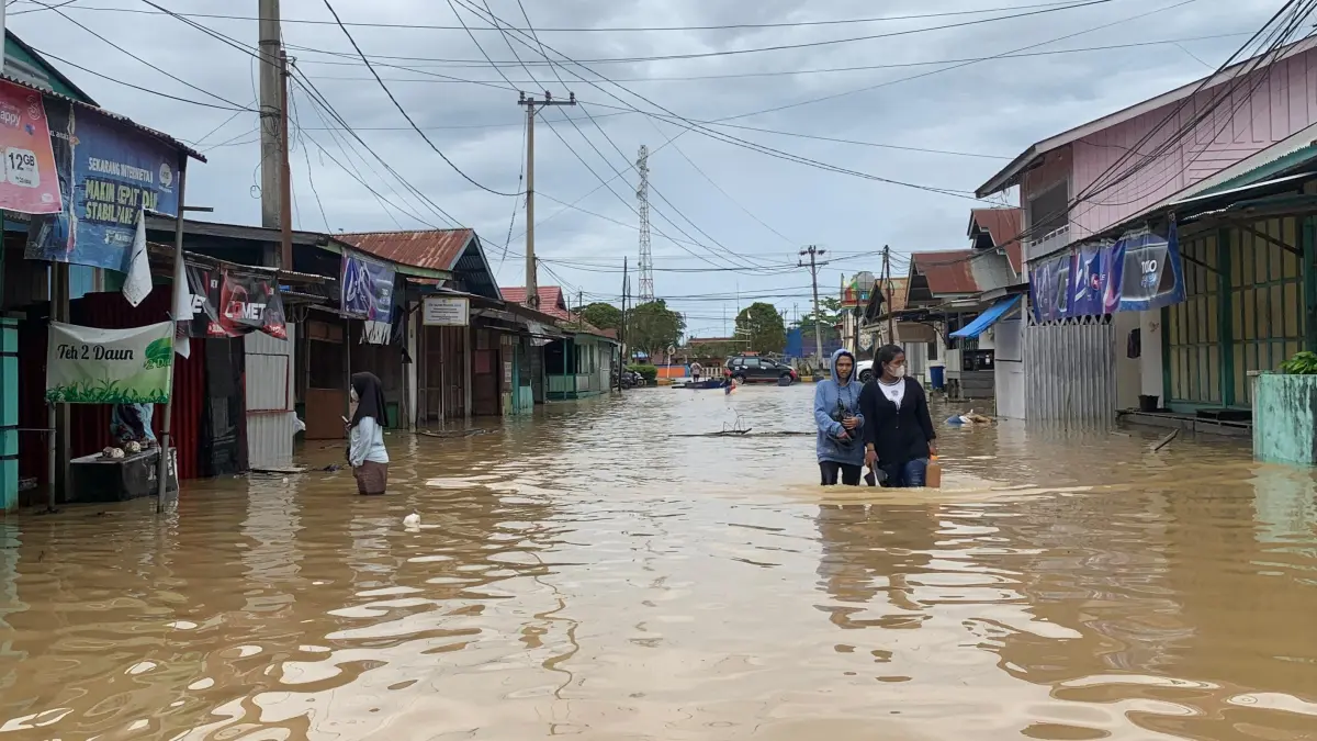 ILUSTRASI: Banjir yang melanda Malinau selama tiga hari pada Maret lalu. FOTO: DIPA/RADAR TARAKAN