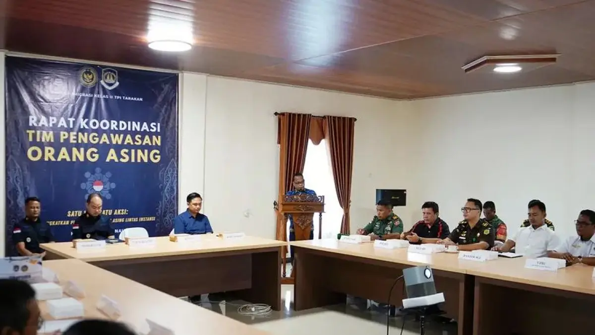 TIM PORA: Pemda Malinau bersama Instansi Vertikal melaksanakan rapat Timpora dilaksanakan oleh Kantor Imigrasi Tarakan.&nbsp;FOTO: DOK IMIGRASI