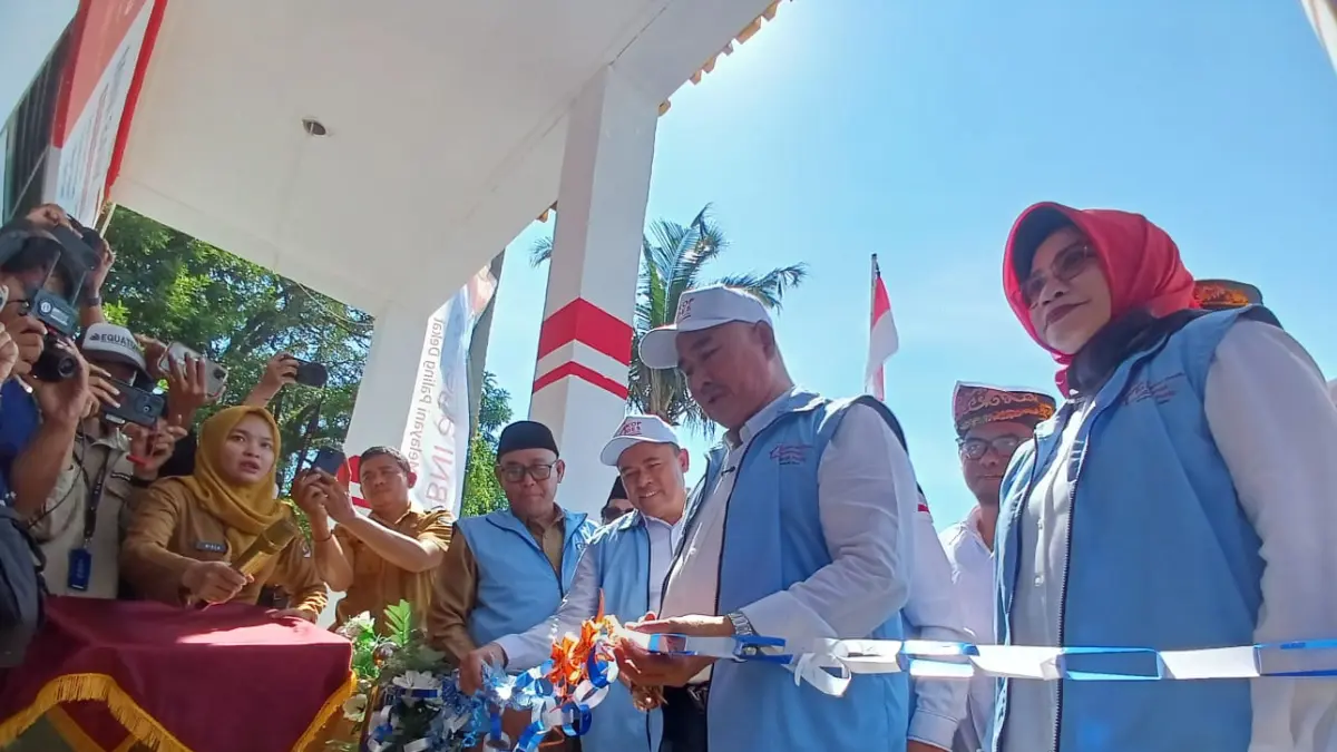 KAJI ULANG: Suasana peresmian KKMP Selumit saat peluncuran program Koperasi Merah Putih tahun 2025 lalu. AGUS DIAN ZAKARIA/RADAR TARAKAN