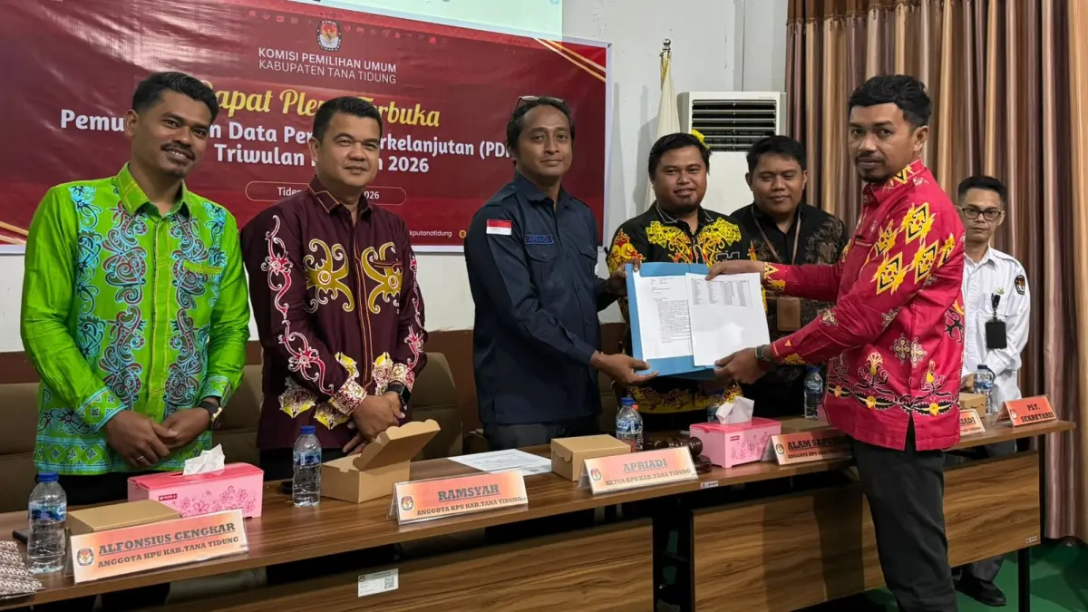 PENGAWASAN: Dika Ramdhani, Anggota Bawaslu Kabupaten Tana Tidung saat menyampaikan ulasan hasil pengawasan yang telah dilakukan.FOTO: ISTIMEWA