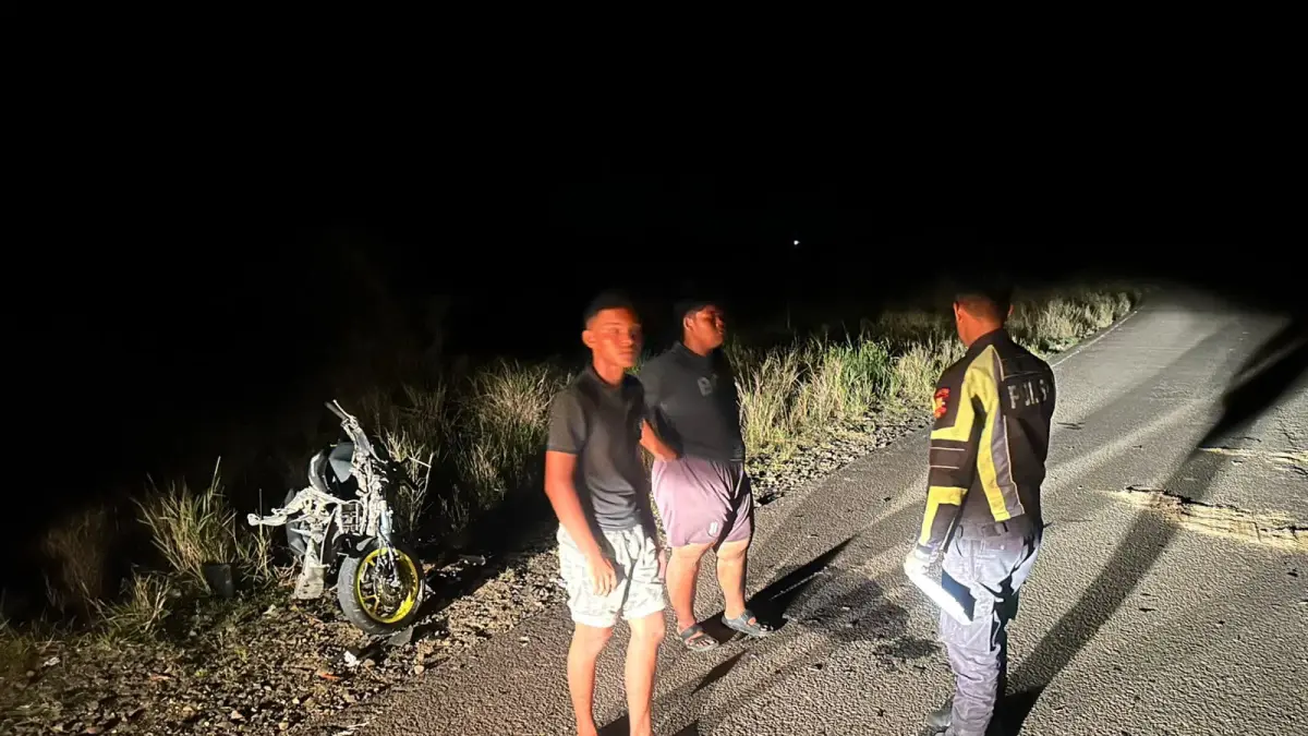 LAKA MAUT : Satlantas Polres Tarakan mendapati laka maut yang terjadi di Sungai Maya lantaran korban tidak menggunakan helm. ISTIMEWA