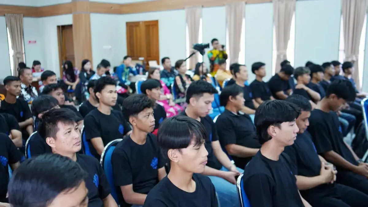 PELATIHAN: 94 warga Malinau yang siap diberangkatkan untuk peningkatan kompetensi skill. FOTO: DIPA/RADAR TARAKAN
