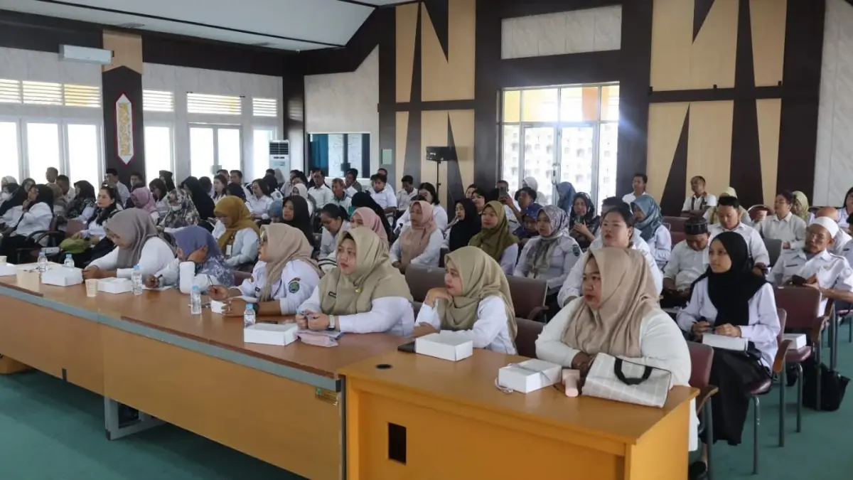 SOSIALISASI : Ratusan ASN di lingkup Pemkab Bulungan mengikuti sosialisasi BKPSDM.
(Taslee/Radar Tarakan)