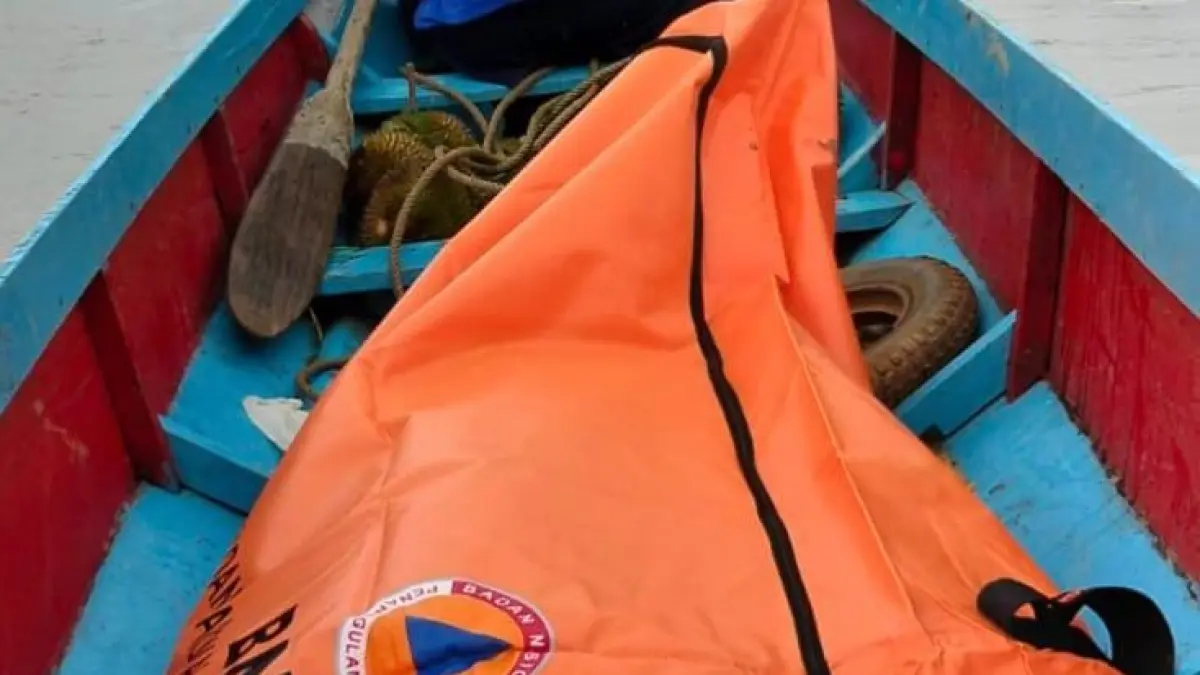 BERAKHIR : Dua orang korban tenggelam di sungai Sembakung ditemukan dalam kondisi meninggal dunia.&nbsp;