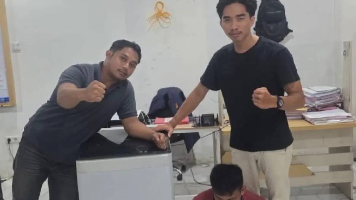 KELENGAHAN : Polisi menduga pelaku memanfaatkan situasi rumah yang lengah sebelum membawa kabur mesin cuci. SATRESKRIM POLRES TARAKAN