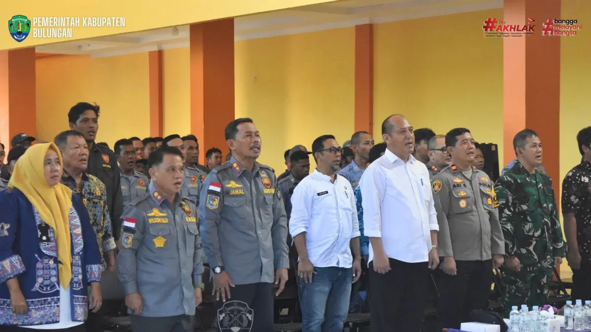 BIMTEK: Pemerintah Kabupaten (Pemkab) Bulungan menggelar bimbingan teknis (bimtek) peningkatan kapasitas bagi anggota Satuan Perlindungan Masyarakat (Satlinmas) Kecamatan Tanjung Selor. 