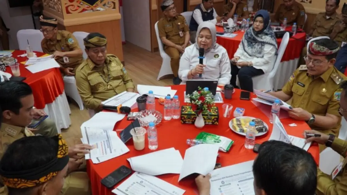 KARBON BIRU: Pelaksanaan rapat Pemprov Kaltara dengan Kemenko Bidang Pangan di Tanjung Selor. FOTO: DKISP KALTARA