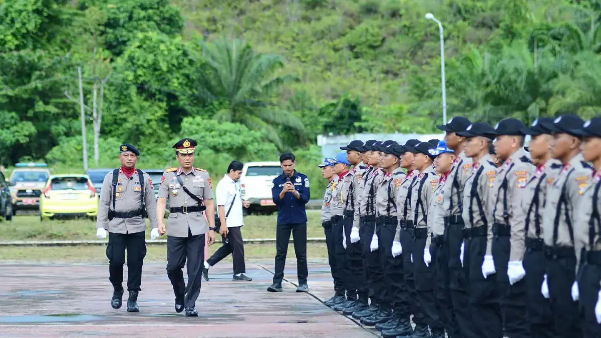 PENDIDIKAN: Sebanyak 66 calon bintara secara resmi mengikuti pendidikan selama 5 Bulan di SPN Malinau. FOTO: DIPA/RADAR TARAKAN