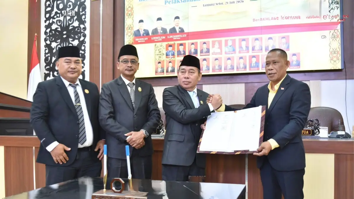 DITERIMA : LPJ APBD 2025 Kabupaten Bulungan secara resmi telah diterima DPRD.
FOTO : Taslee/Radar Tarakan