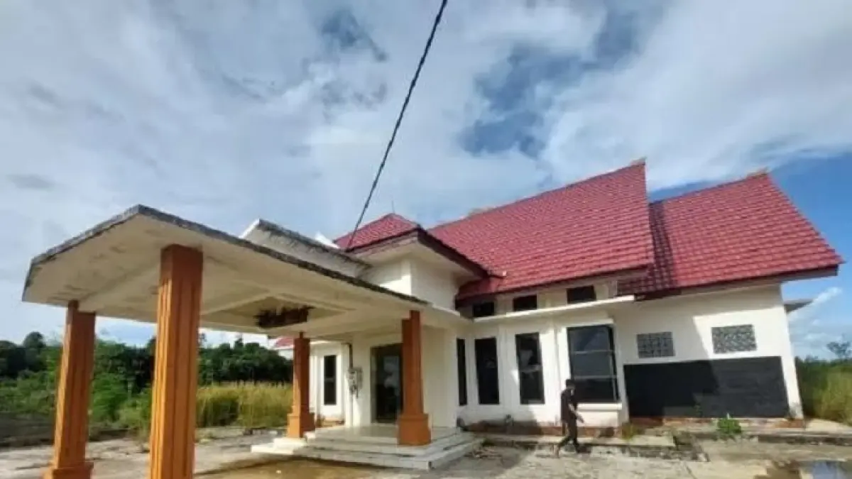 KANTOR SEMENTARA: Bangunan yang disiapkan sebagai kantor sementara Kejari Tana Tidung.