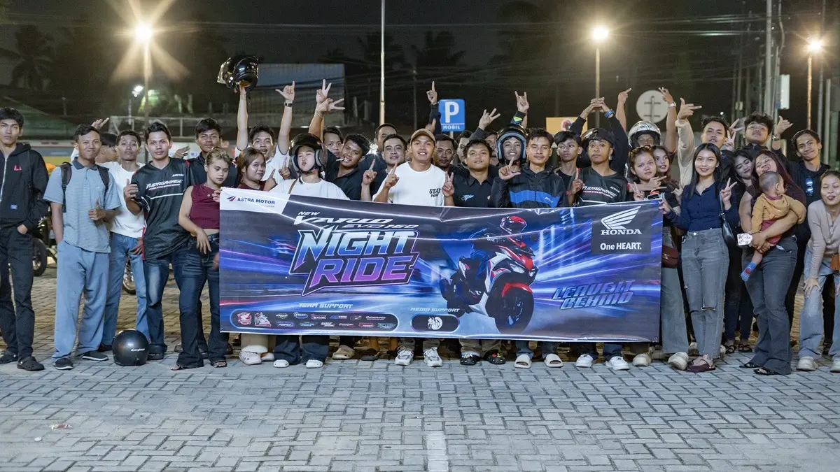 Astra Motor bersama komunitas Honda menggelar kegiatan New Vario 160 Night Ride sebagai ajang mempererat silaturahmi sekaligus mengampanyekan keselamatan berkendara di malam hari.