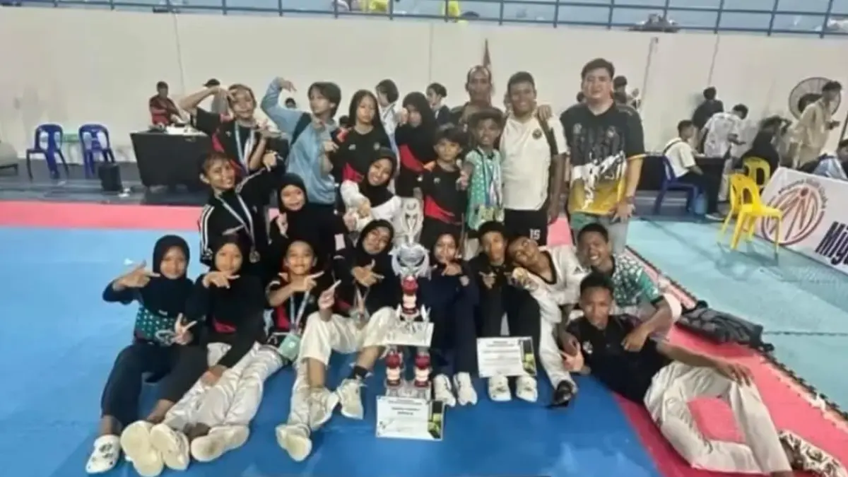 JUARA: Atlet muda Taekwondo Bulungan meraih juara umum di Kabupaten Malinau.
(Taslee/Radar Tarakan)