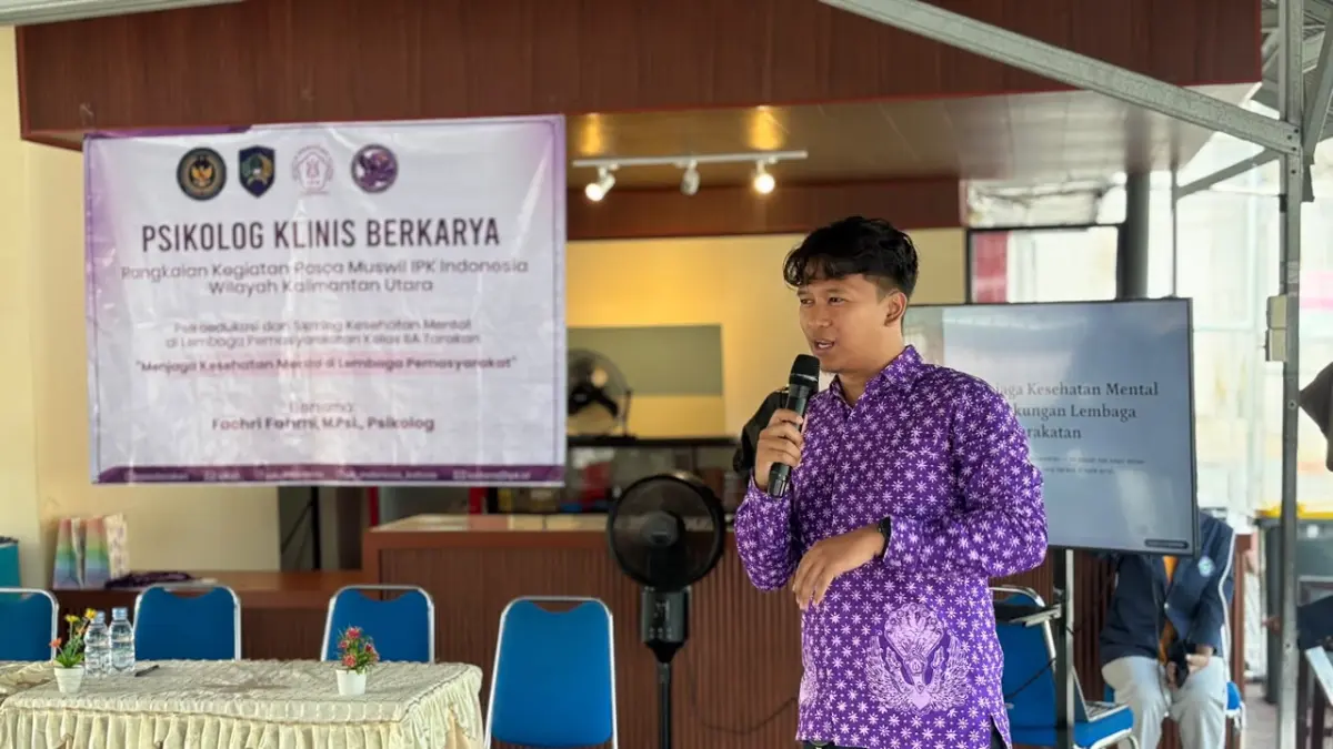 SKRINING : Selain WBP Lapas Tarakan juga melakukan psikoedukasi dan skrining kesehatan mental bagi petugas. LAPAS KELAS IIA TARAKAN&nbsp;