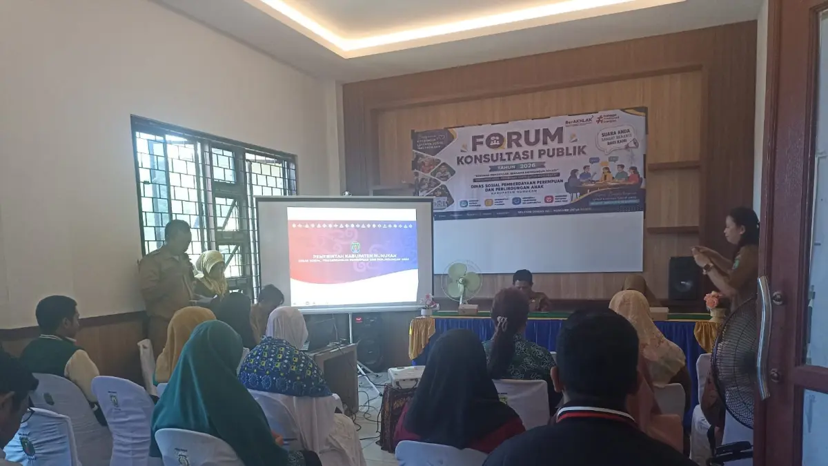 ASPIRASI : Dinsos P3A Nunukan menggelar Rapat Forum Konsultasi Publik yang melibatkan Organisasi Perangkat Daerah (OPD) terkait, tokoh masyarakat, serta berbagai instansi lintas sektor. PEMKAB NUNUKAN