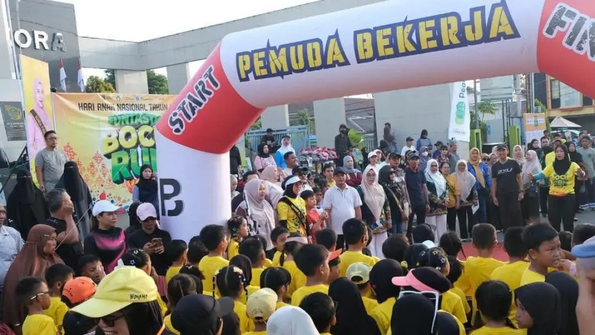 BOCIL RUN : Pelepasan peserta yang mengikuti Fantastic Bocil Run Volume 1 ini diikuti sebanyak 139 anak pada kategori PAUD (usia 4–6 tahun) dan kategori SD (usia 6–8 tahun). PEMKAB NUNUKAN