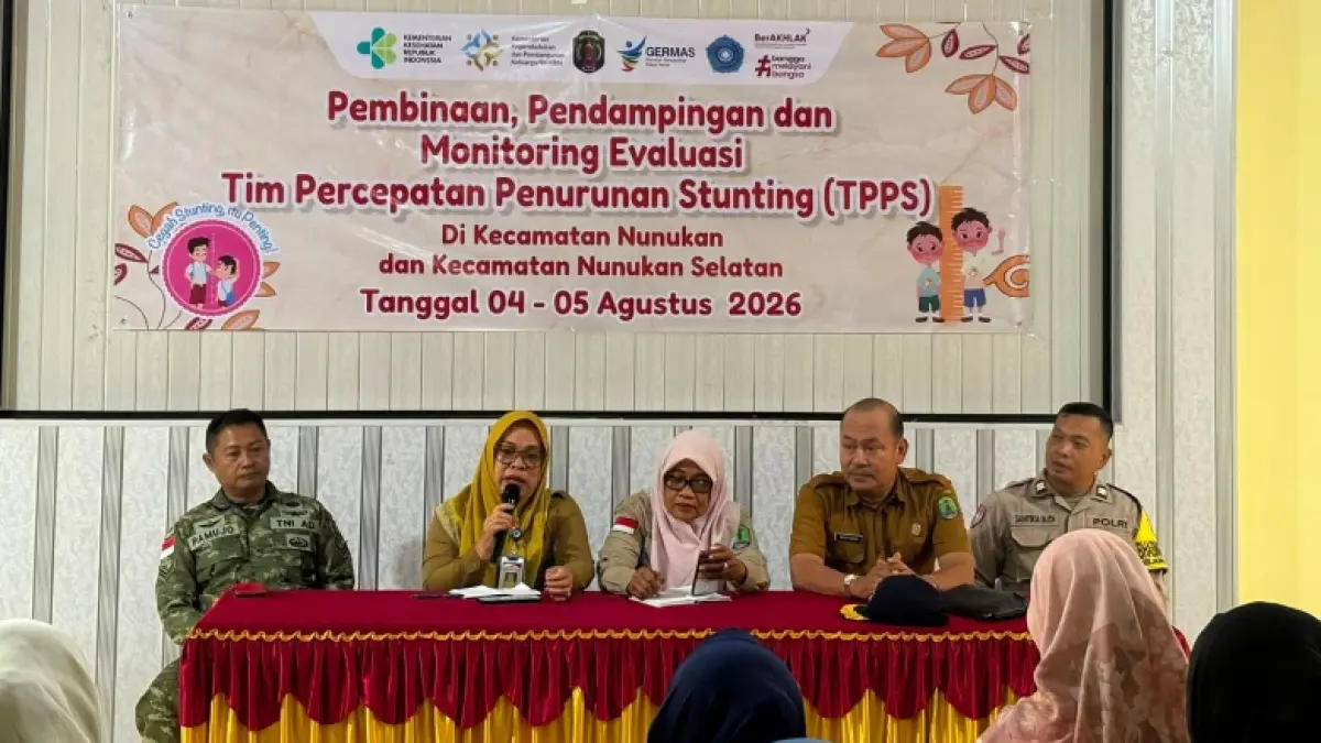 PERCEPATAN : Dinkes P2KB Nunukan melakukan pembinaan, pendampingan, serta monev TPPS yang melibatkan TPPS kecamatan, pemerintah desa, tenaga kesehatan hingga kader Posyandu.&nbsp;