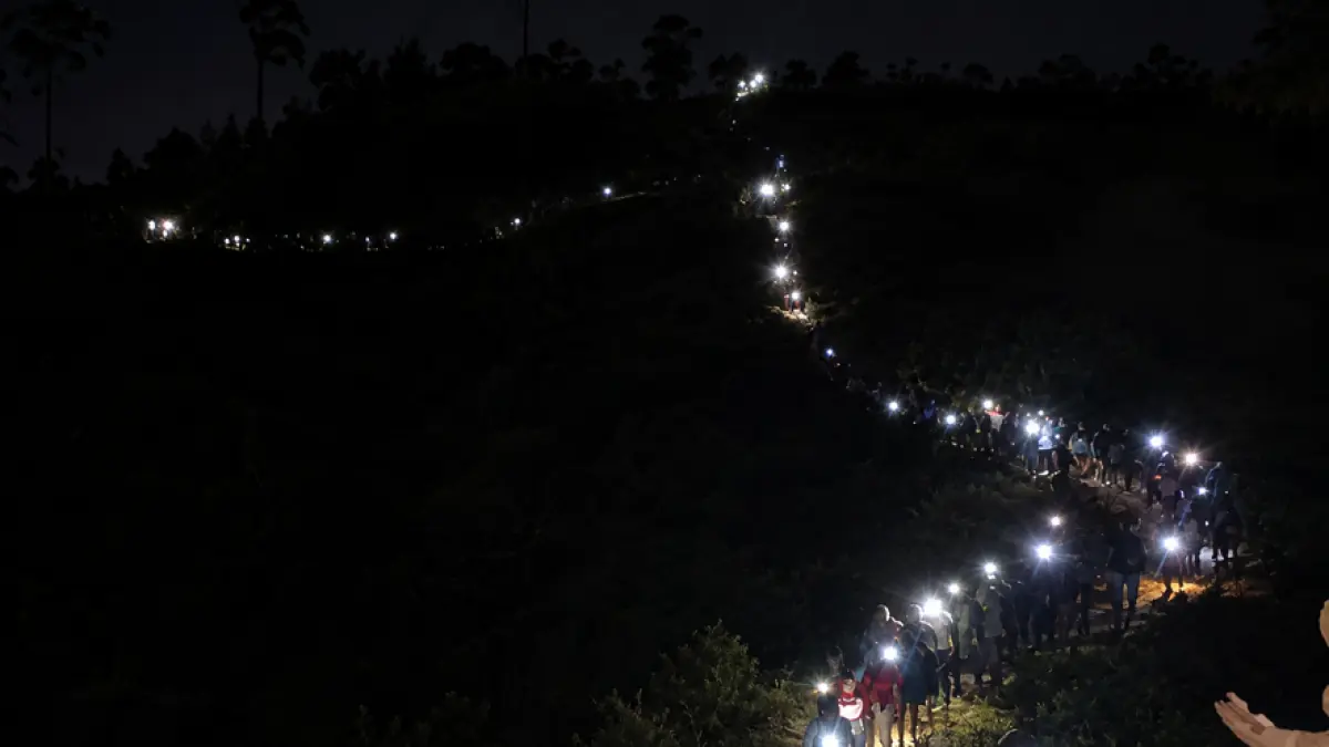 RAMAI : Suasana event Trail Run di Kota Tarakan beberapa waktu lalu. AGUS DIAN ZAKARIA/RADAR TARAKAN