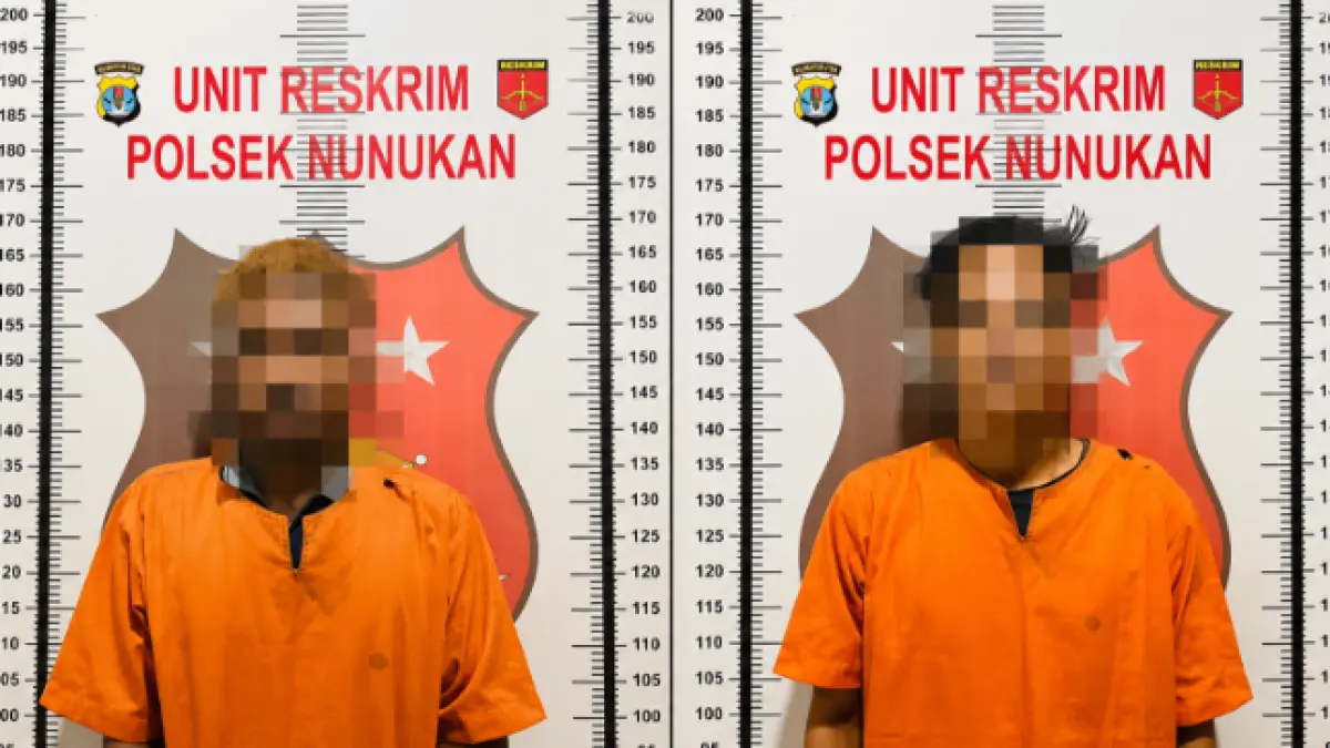 DIAMANKAN : Dua pelaku pencurian yang merupakan residivis dibekuk usai melancarkan aksi pencurian di bengkel.&nbsp;