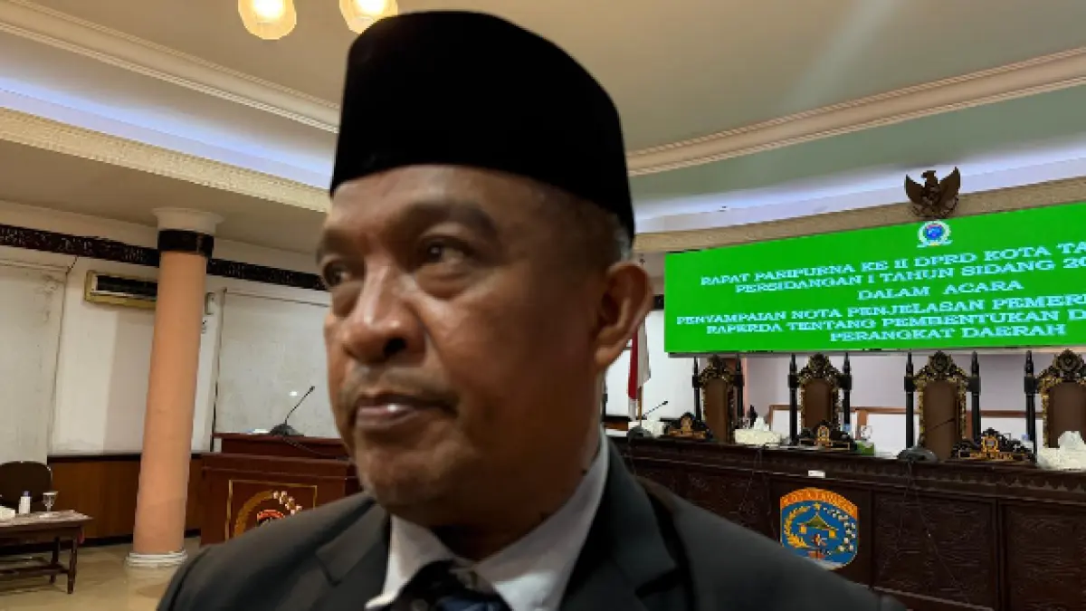 Ketua DPRD Tarakan Muhammad Yunus saat rapat paripurna DPRD Tarakan. AGUS DIAN ZAKARIA/RADAR TARAKAN