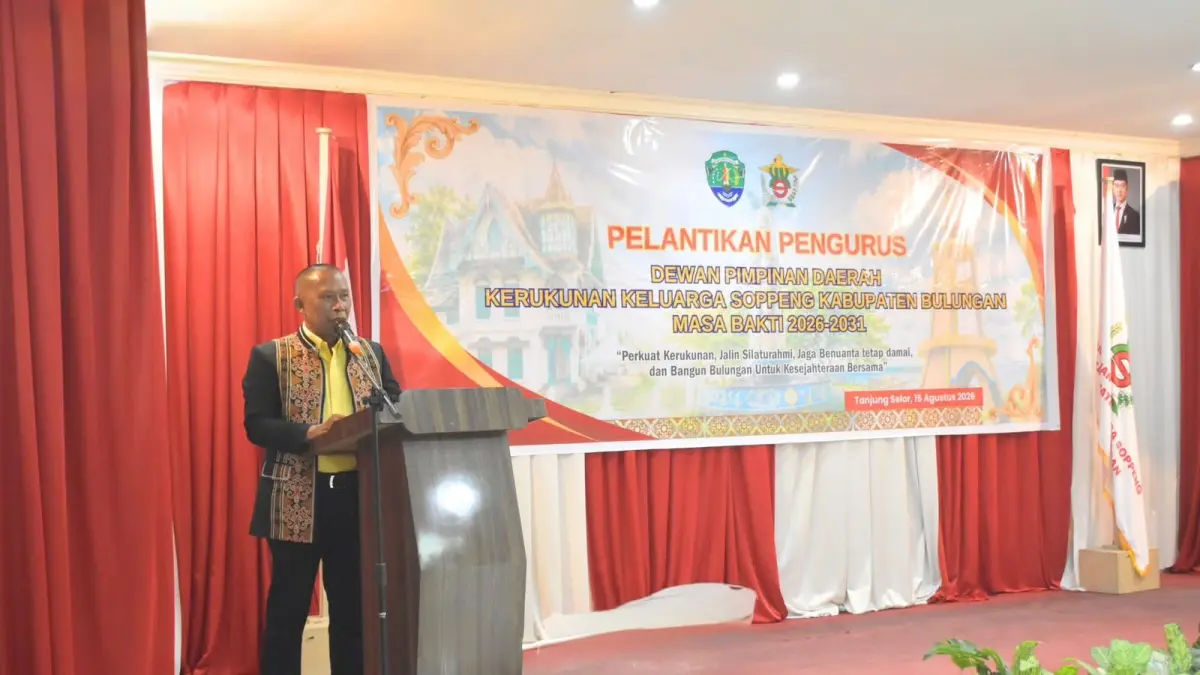 PELANTIKAN : Bupati Bulungan menyampaikan arahan dalam kegiatan pelantikan KKSS Bulungan.
(Taslee/Radar Tarakan)