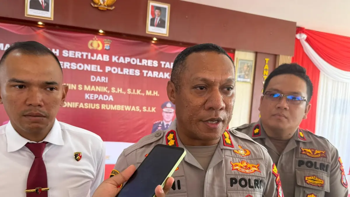 Kapolres Tarakan AKBP Bonifasius Rumbewas. ISTIMEWA