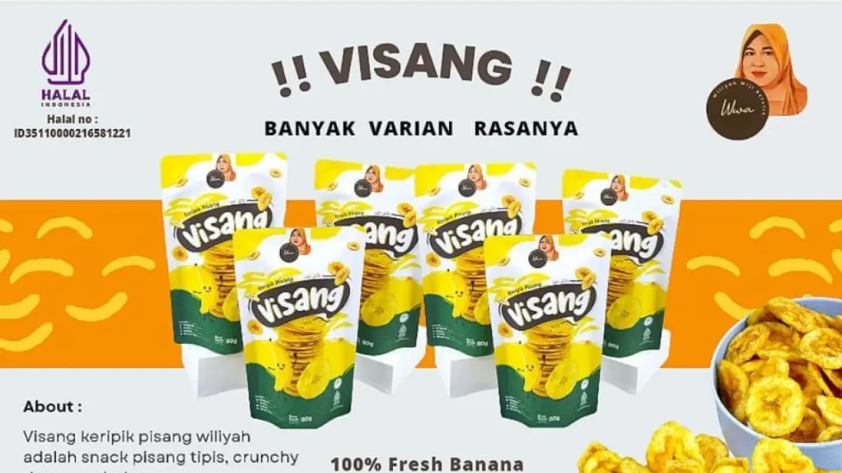 Berawal dari dapur rumah, keripik pisang UMKM Sidoarjo berkembang hingga menembus pasar Malaysia dan Hong Kong lewat pendampingan BRI.