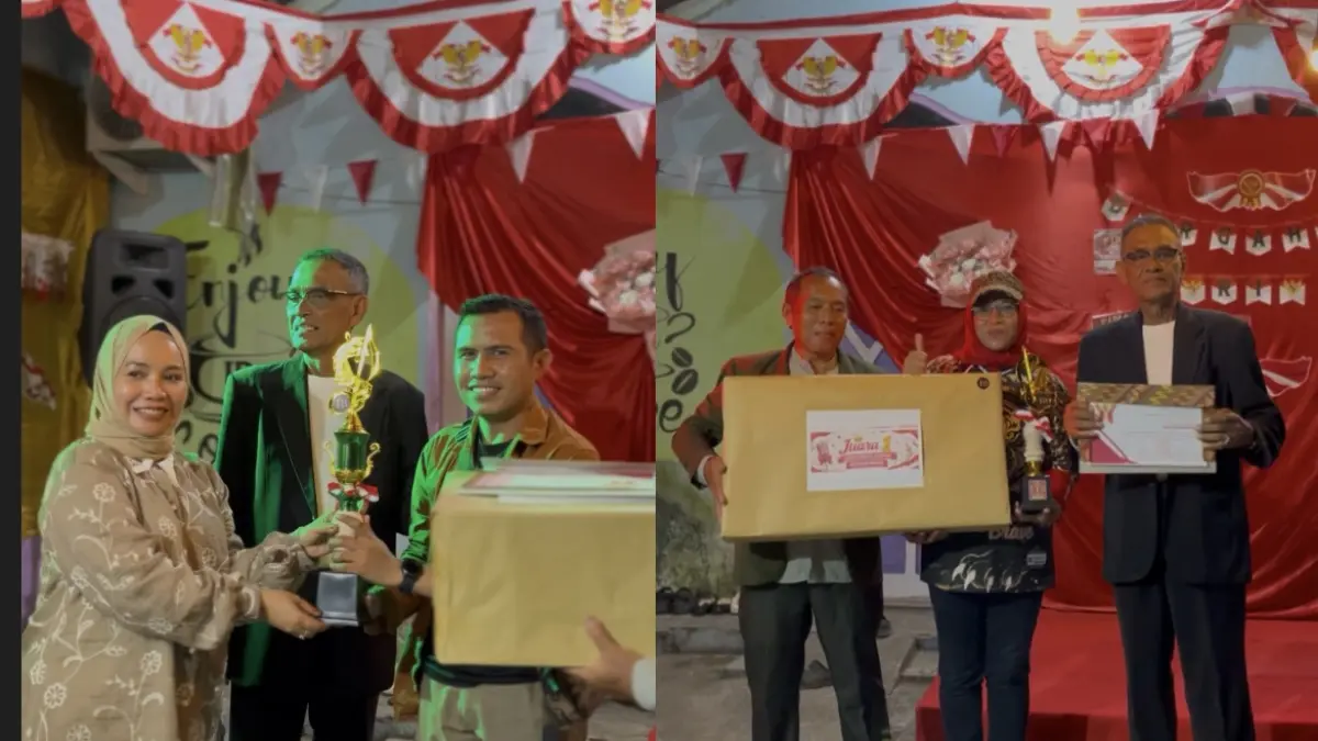 Juara 1 Kategori Pria dan Wanita Lomba Karaoke