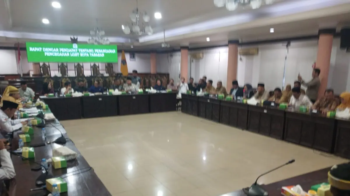 RDP : Suasana pelaksanaan RDP di gedung DPRD Tarakan. AGUS DIAN ZAKARIA/RADAR TARAKAN