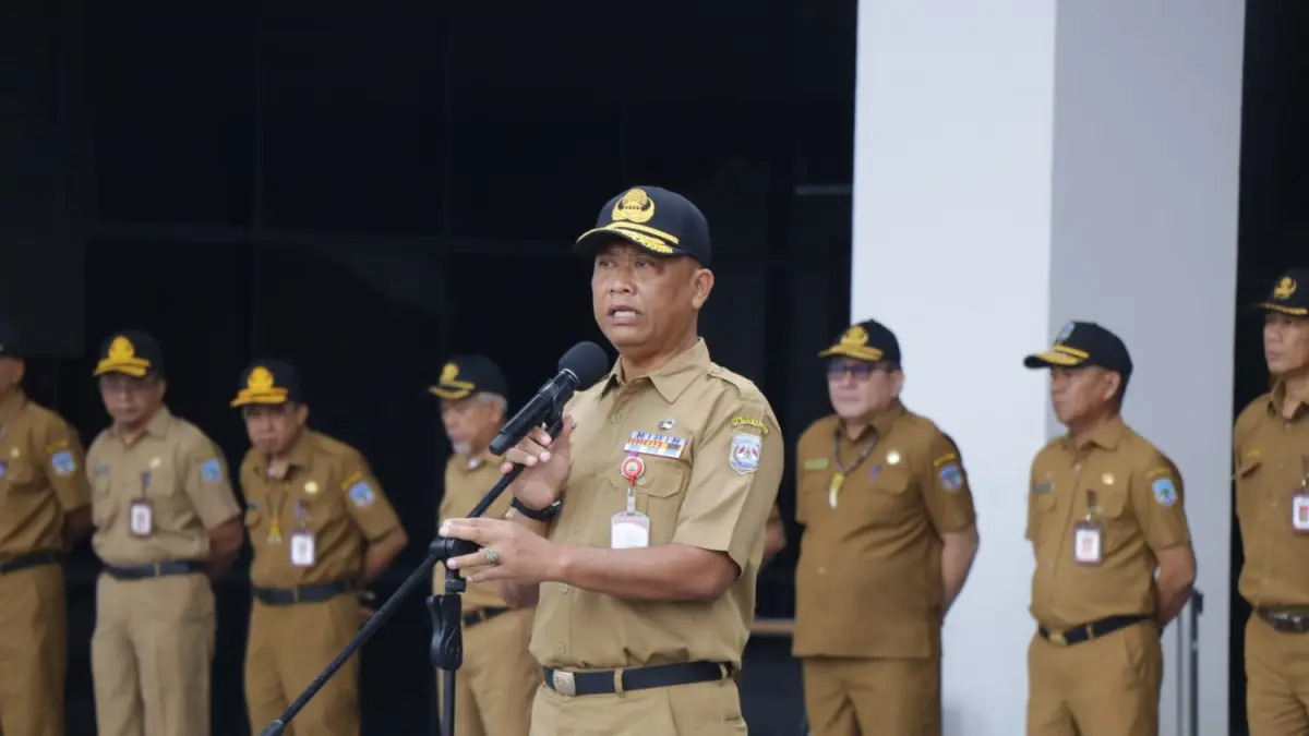 ABDI NEGARA: Apel gabungan ASN di lingkungan Pemprov Kaltara, Senin (31/8). FOTO: DKISP KALTARA