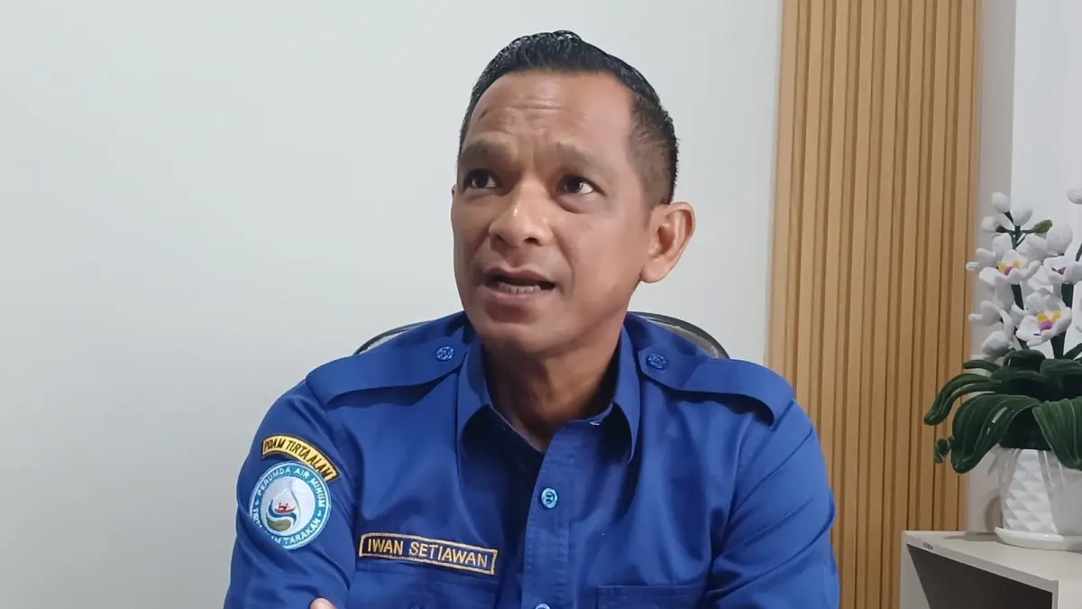 Direktur Perumda Air Minum Tirta Alam Tarakan Iwan Setiawan. AGUS DIAN ZAKARIA/RADAR TARAKAN