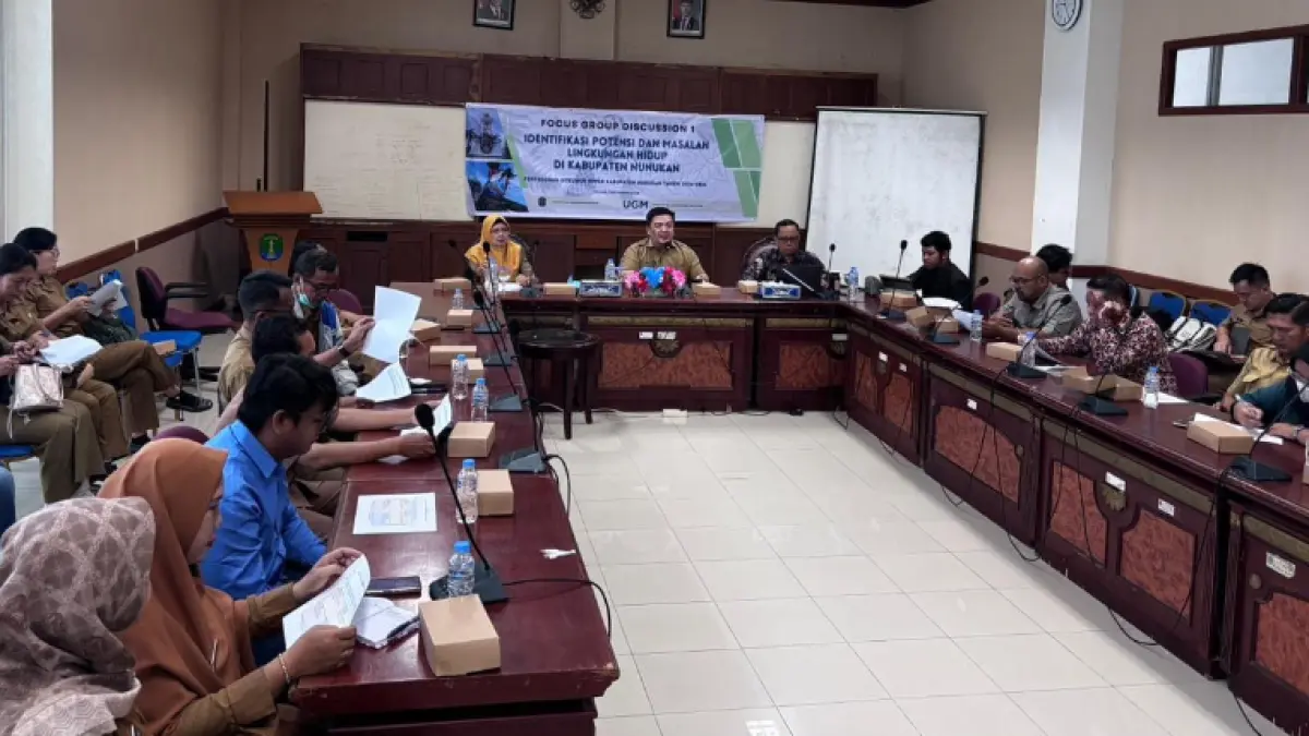 MATANGKAN : Dinas Lingkungan Hidup (DLH) Nunukan melaksanakan Focus Group Discussion (FGD) I, penyusunan RPPLH Nunukan Tahun 2026-2056
