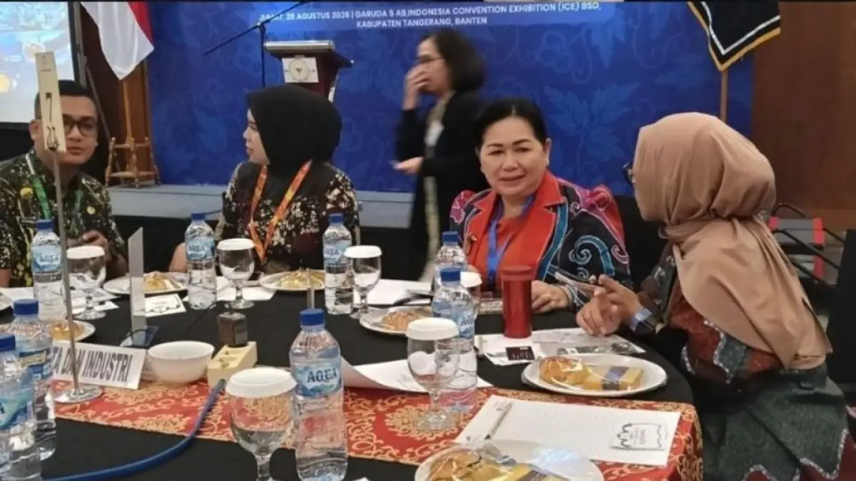 PROMOSI : Delegasi Pemkab Bulungan saat mempromosikan produk Bulungan di event APKASI Expo 2026.
(Taslee/Radar Tarakan)