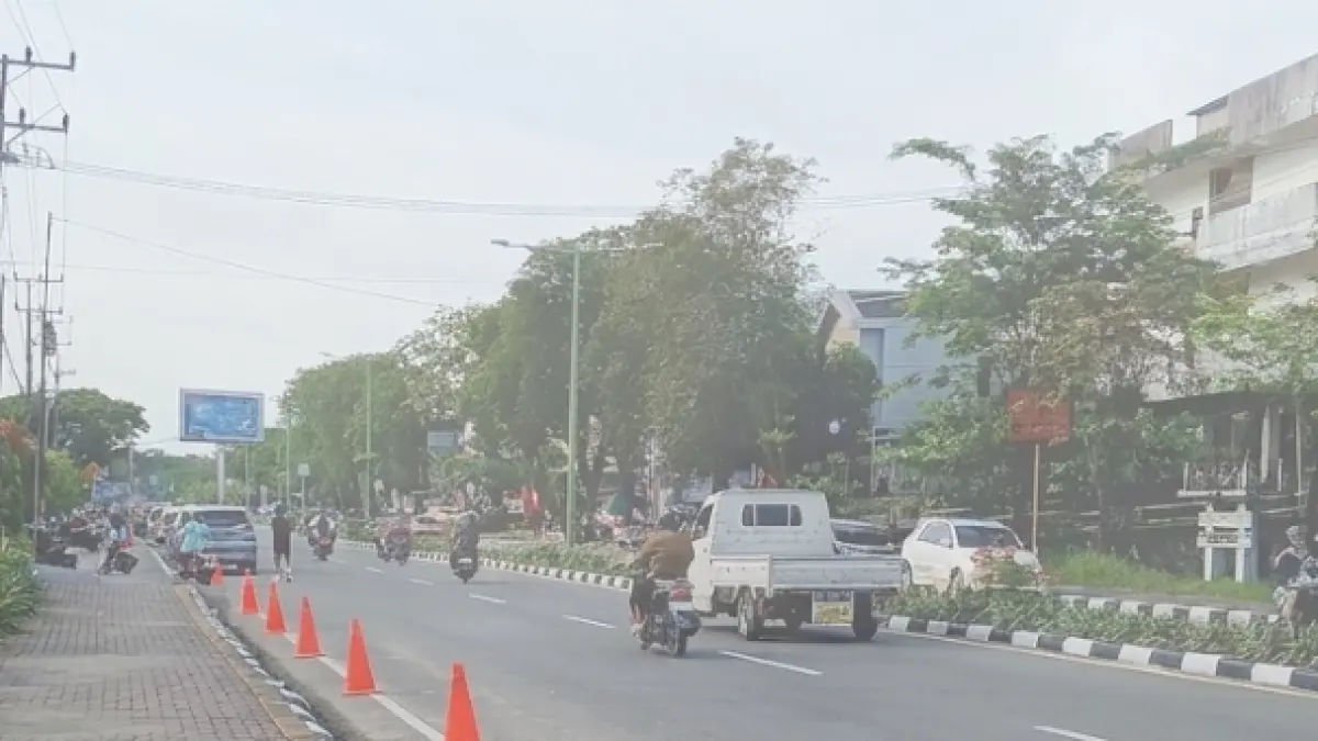 BELUM PULIH : Kondisi udara Kota Tarakan masih tertutup kabut asap. AGUS DIAN ZAKARIA/RADAR TARAKAN