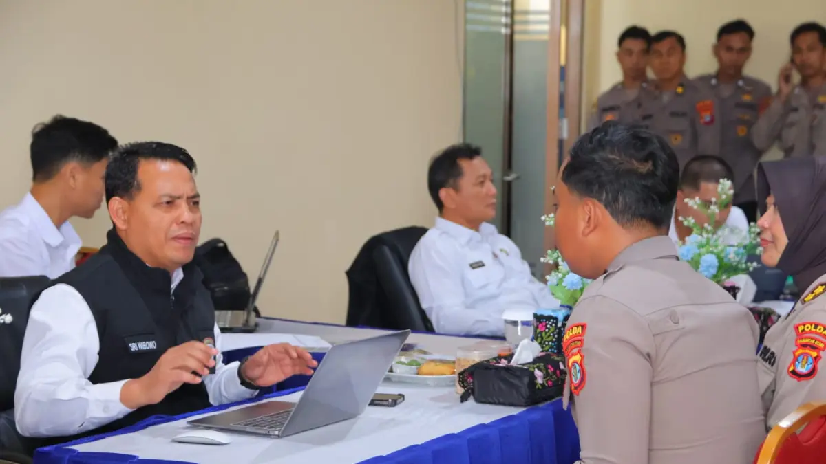 AUDIT : Tim Audit Kinerja Itwasum Polri melakukan Wasrik Audit Kinerja Tahap II di Polda Kaltara.
